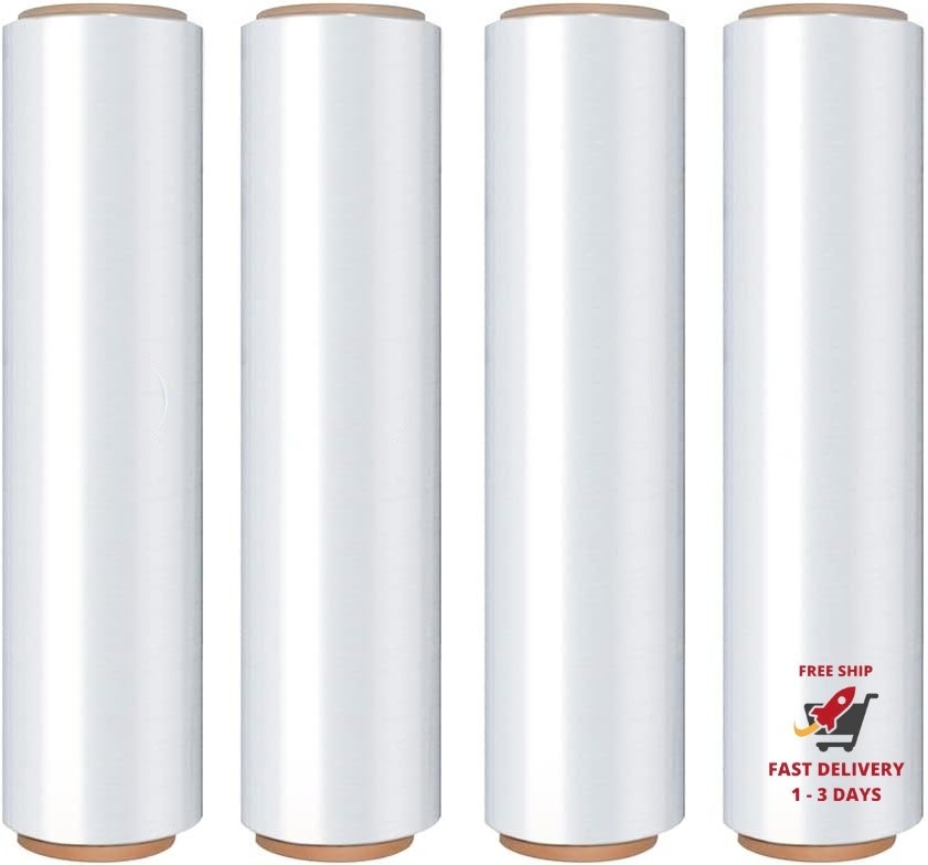 Rollo de film estirable – Resistente, industrial, 18 pulgadas, 1500 pies