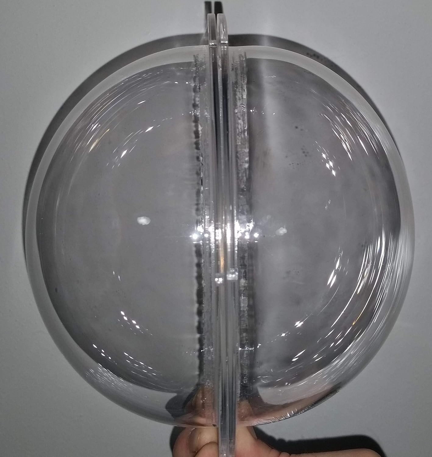 Acrylic Dome/Plastic Hemisphere – Clear – 6″ Diameter, 1/2″ Flange
