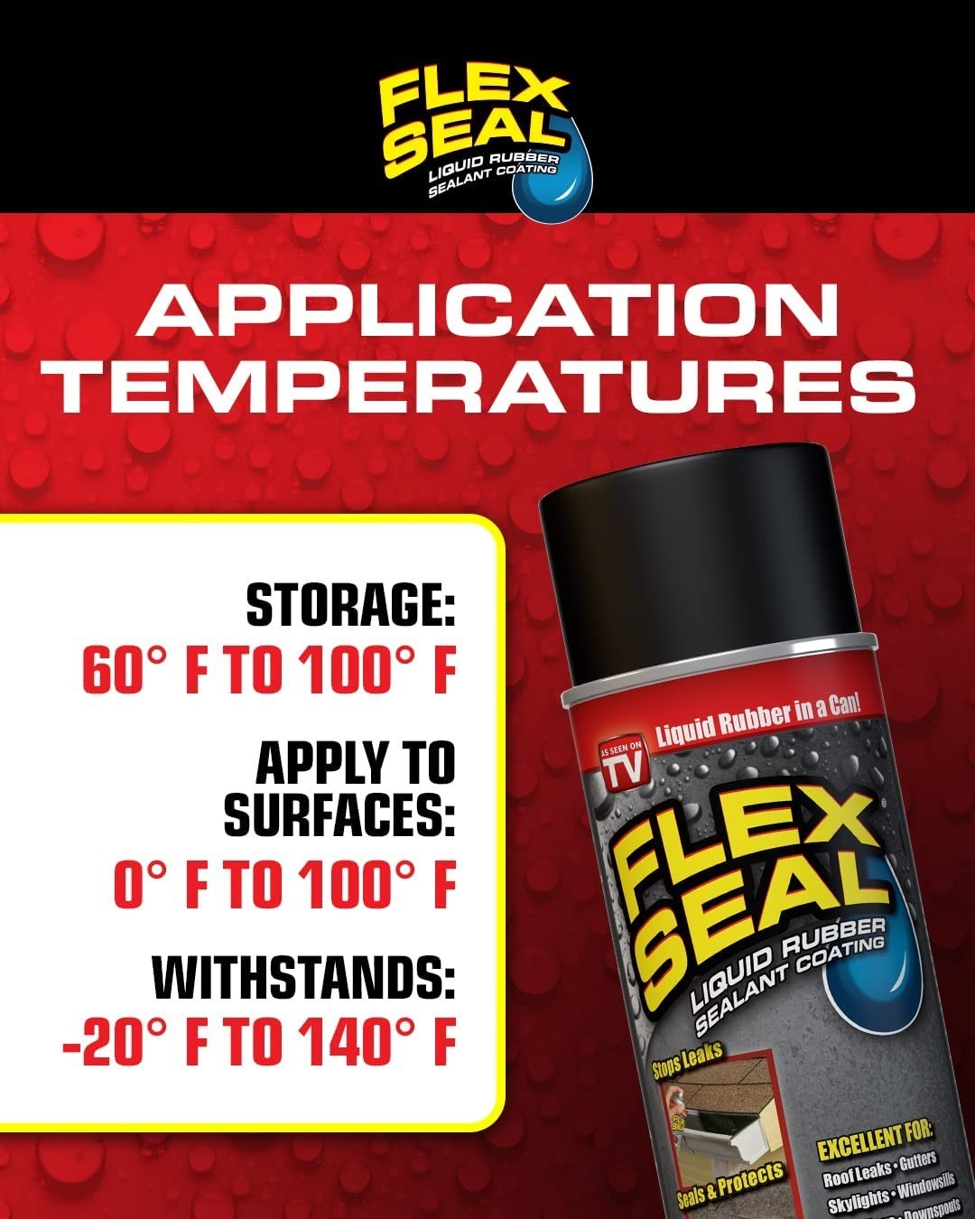 Flex Seal Mini 2-fl oz Black Aerosol spray Waterproof Rubberized Coating