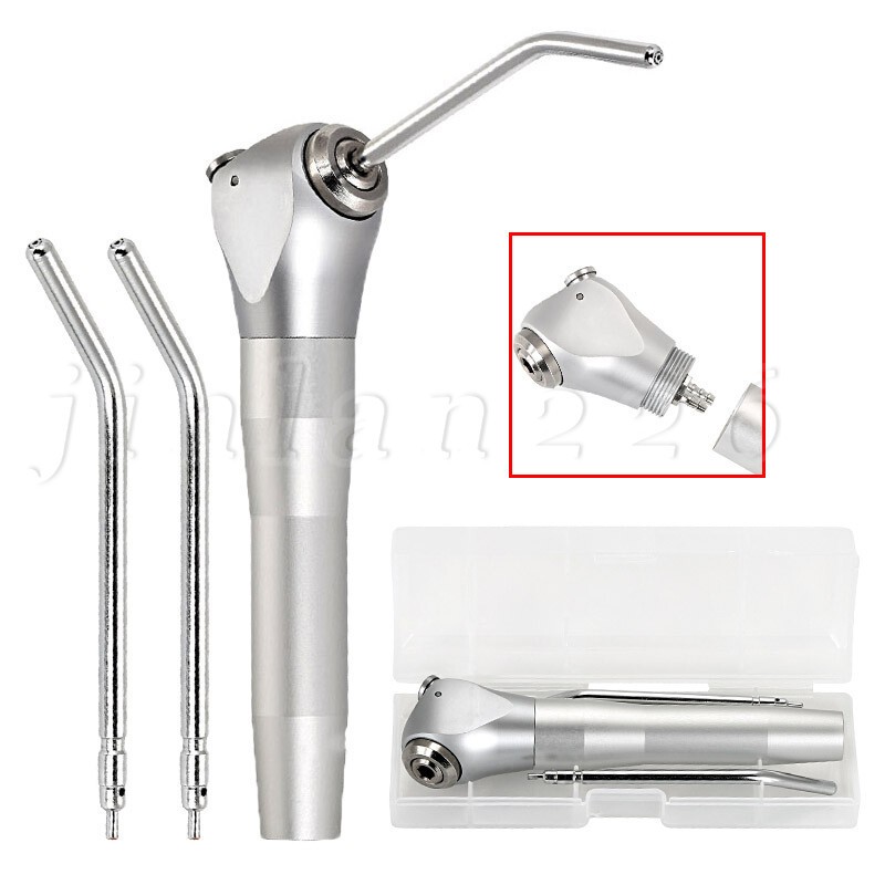 1-5Pcs Dental 3 Way Air Water Spray Triple Syringe Handpiece w/ 2 Nozzles Tips R