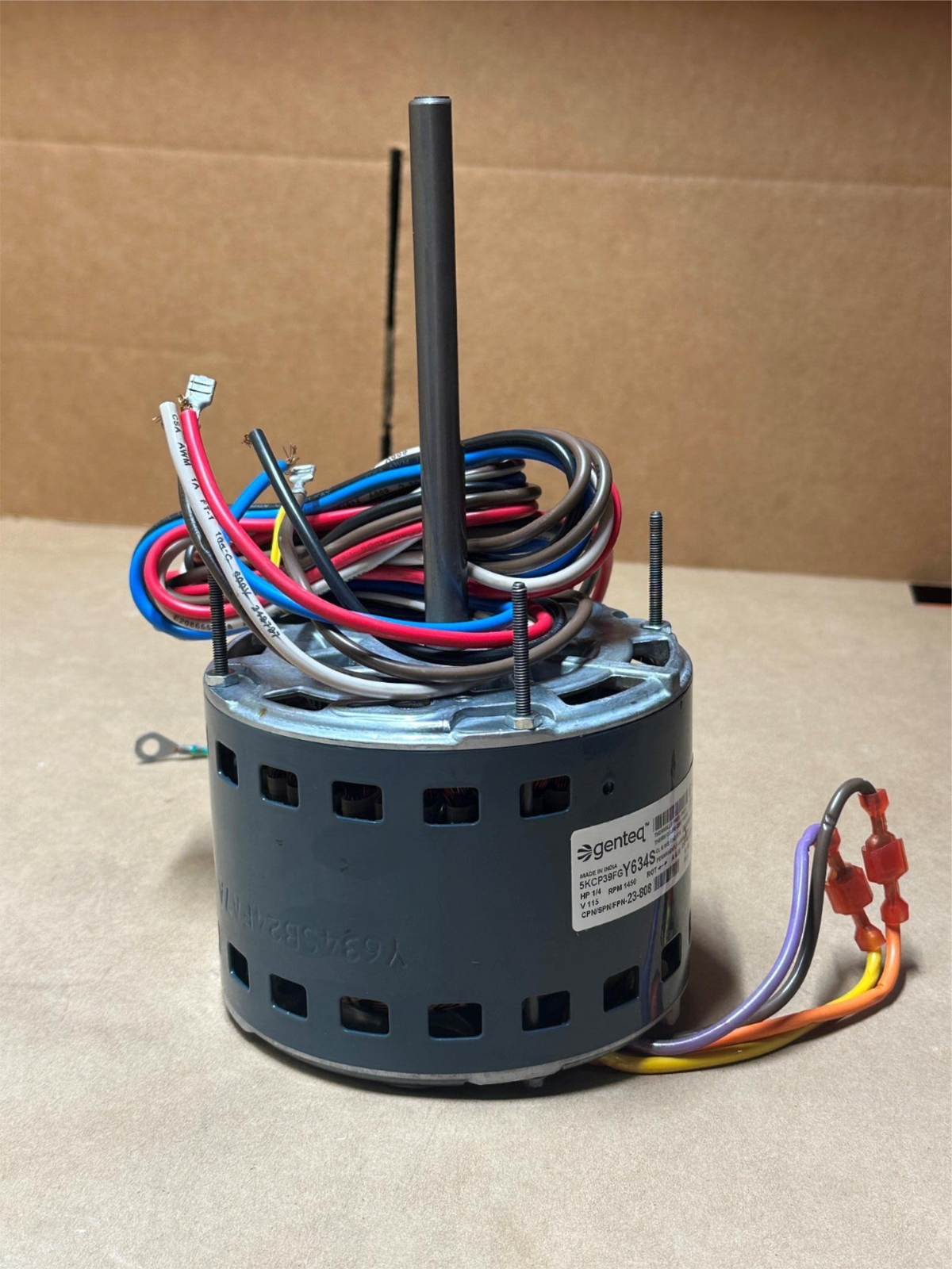 Genteq 5KCP39FGY634S 23-808 HVAC Fan Motor 1/4HP 1450RPM 115V 1Ph 4.5A