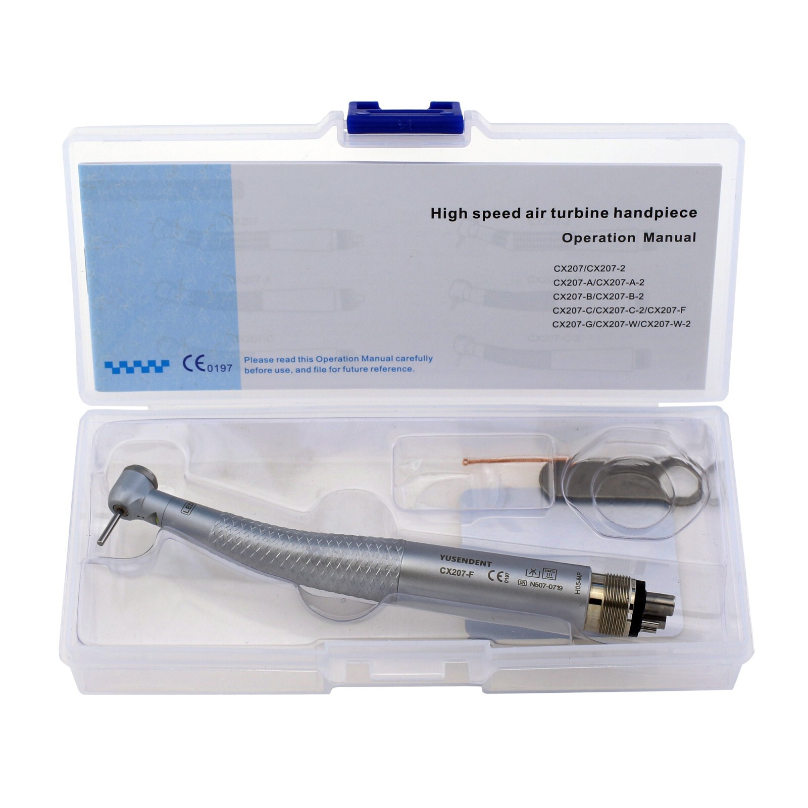 COXO Dental Small Mini Head LED Handpiece High Speed Air Turbine 4 Hole NSK Kids
