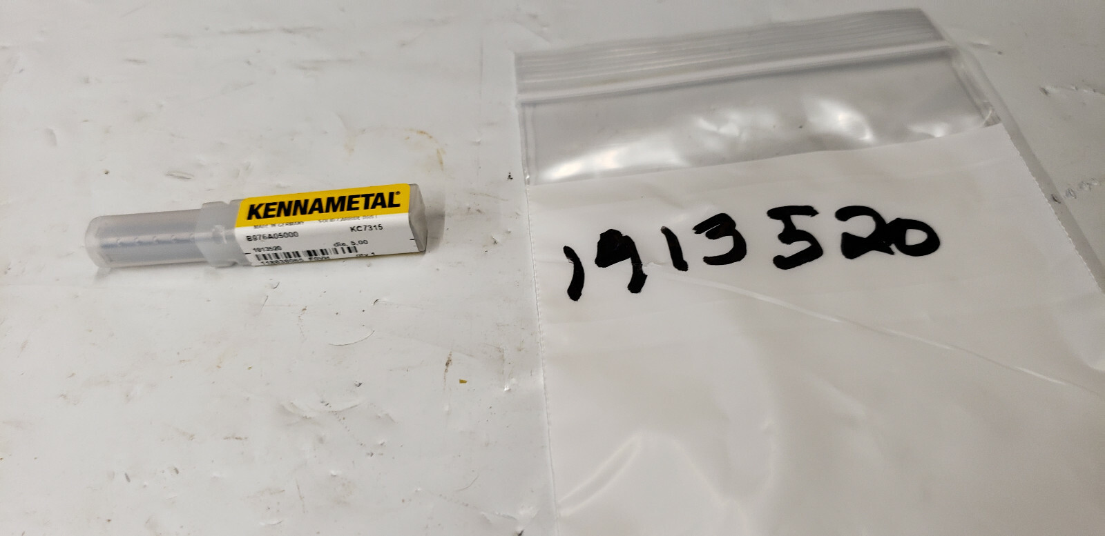 Kennametal 1913520 B976A05000 KC7315 5mm .1969″ Solid Carbide Coolant Drill Bit
