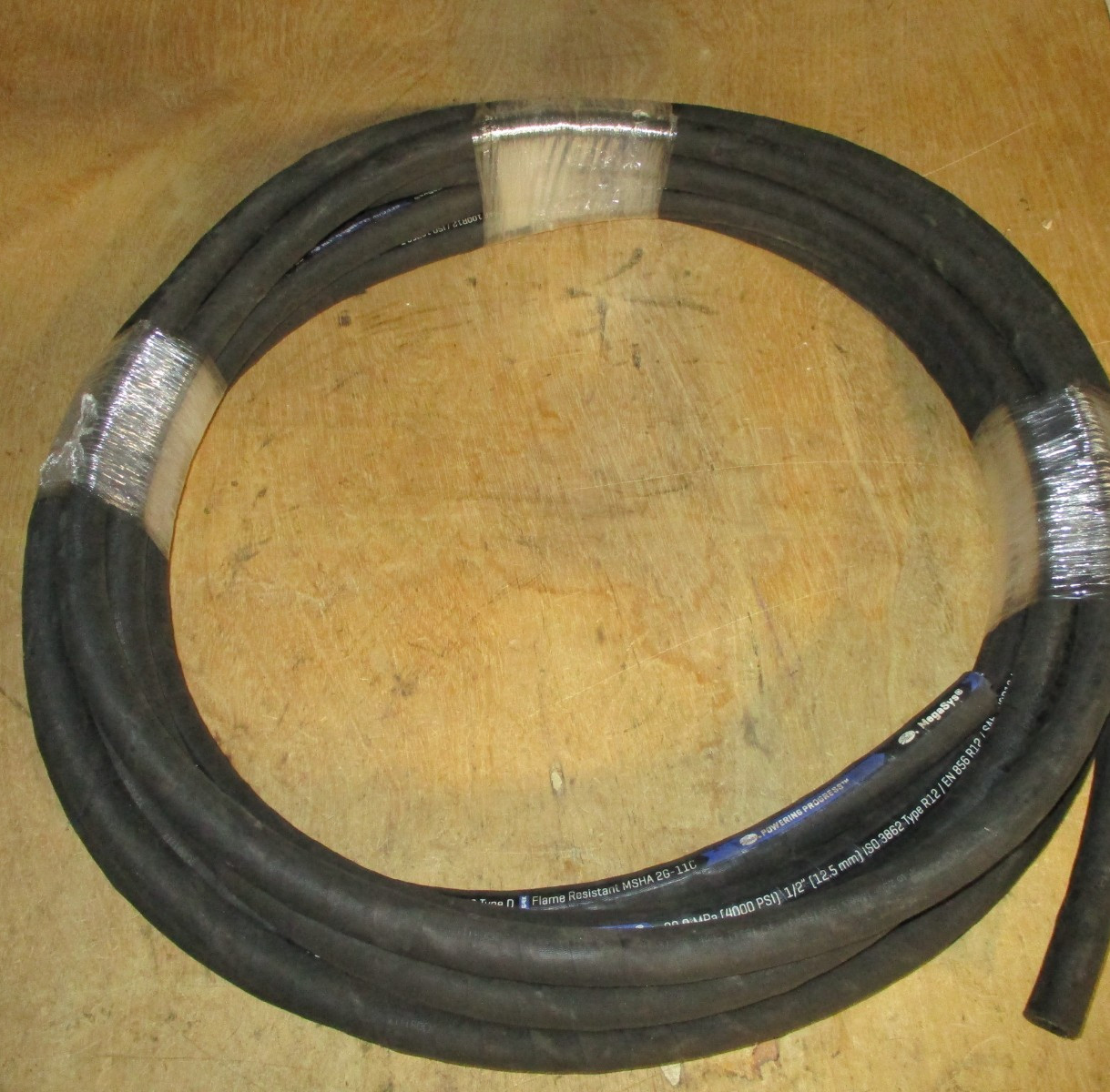 GATES HYDRAULIC HOSE 8EFG4K 1/2″ 50′ FEET FOUR WIRE HOSE SAE 100R12 4000 PSI