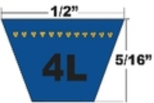 4L200, A18, 1/2 ” X 20 ” V-Belt For Lawn, Farm And Industrial Applications