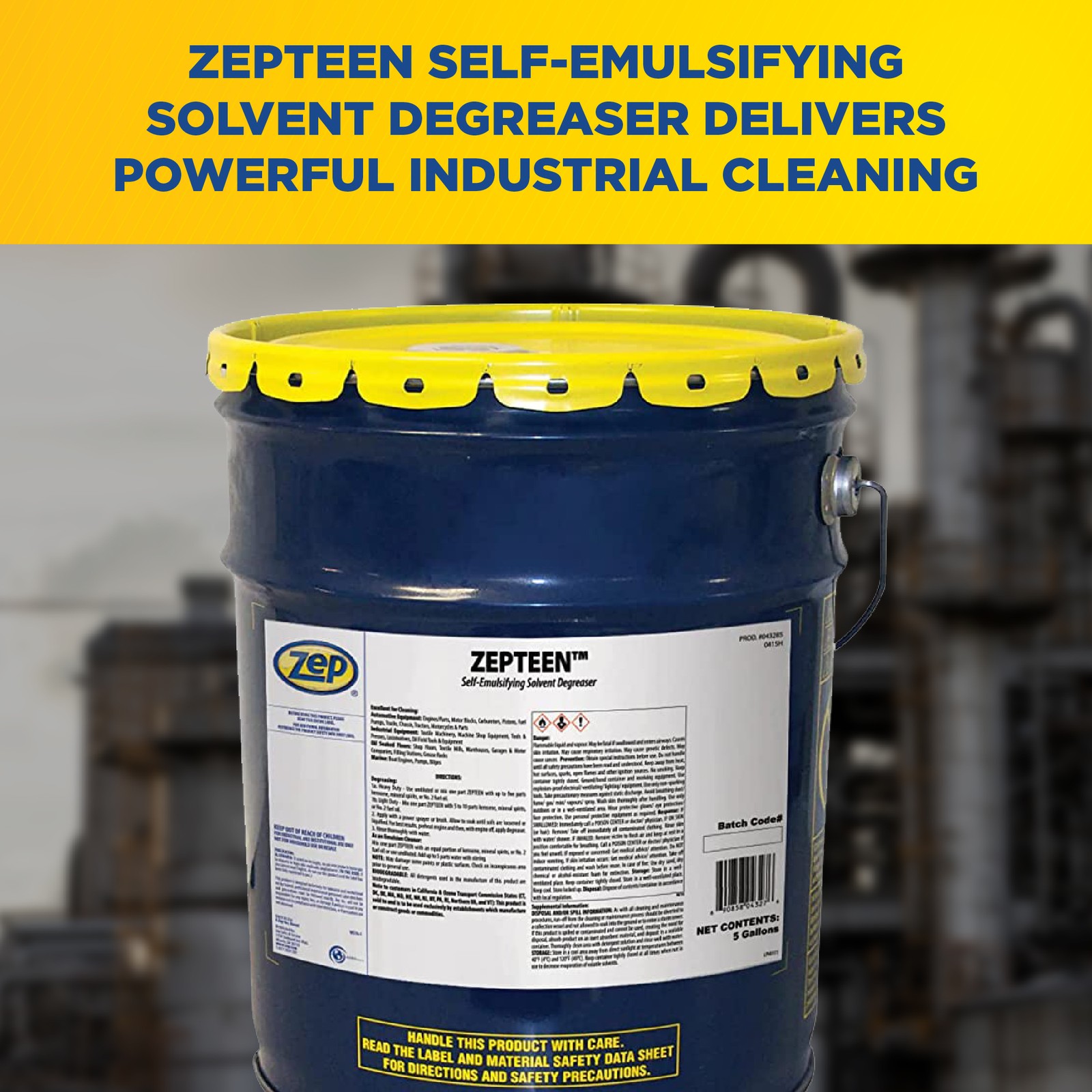 Zep Zepteen Self-Emulsifying Solvent Degreaser – 5 Gallon (1 Unit) 43235 –