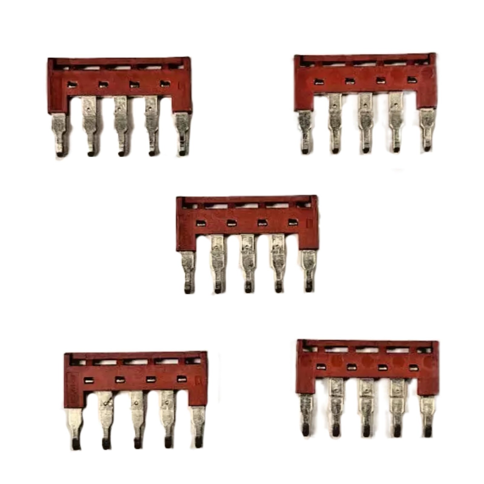 5 Pack Dinkle DSS4N05P DIN Rail Terminal Block 5Pole Jumper 5 PCS