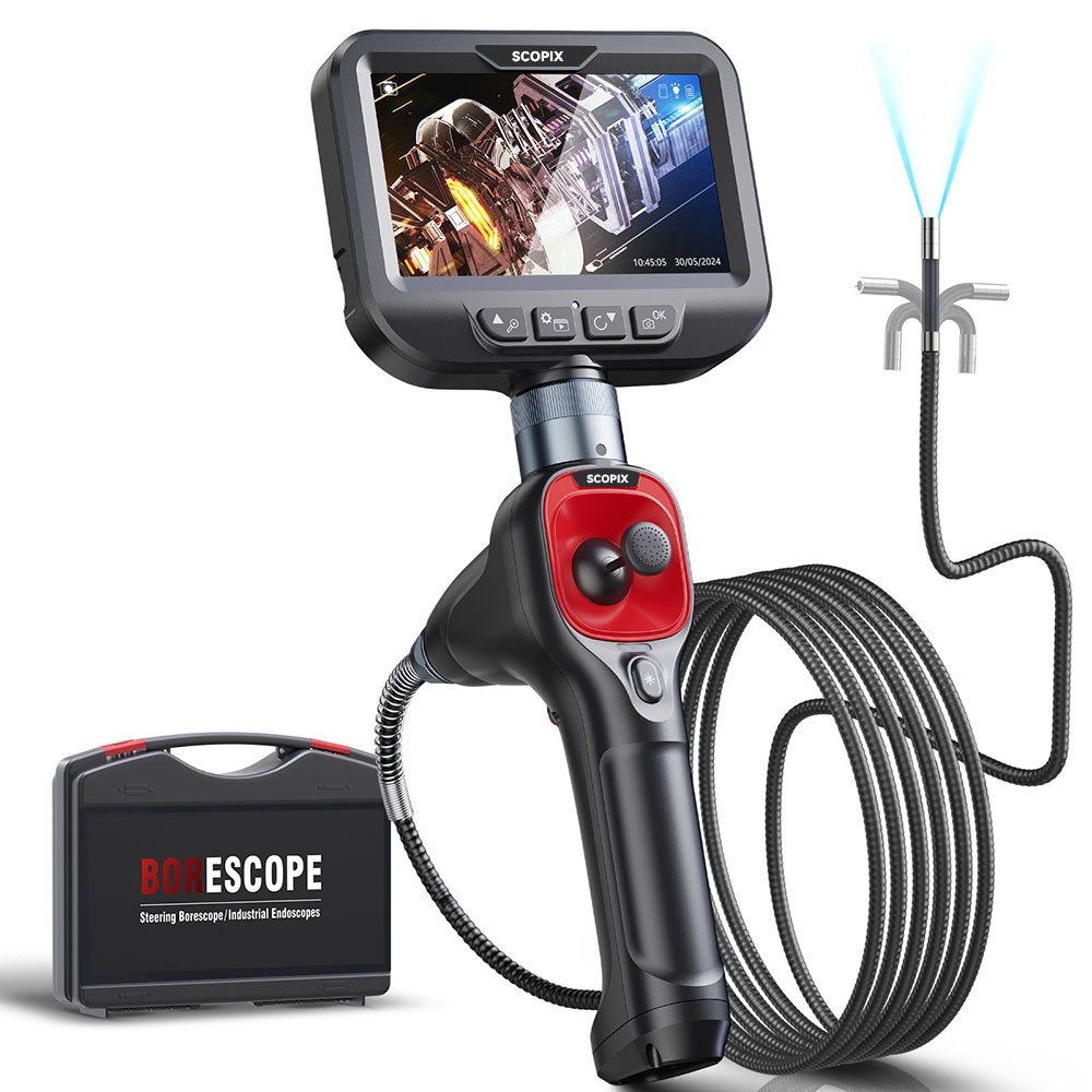 SALE! Ralcam 4-Way 720° Inspection Borescope Endoscope Camera 3.3ft Semi Rigid