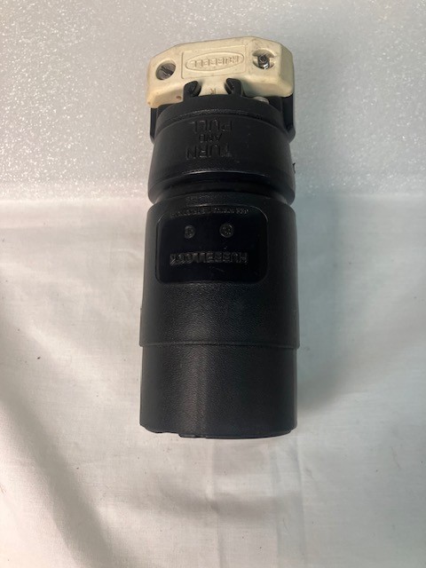 HUBBELL 21414B LOCKING CONNECTOR 20A 250VDC 30A 600VAC