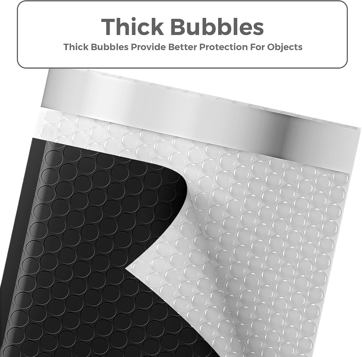Bubble Mailers 8.5X12″ Padded Envelopes Black 40 Pack Self Seal | Usable Size 8.