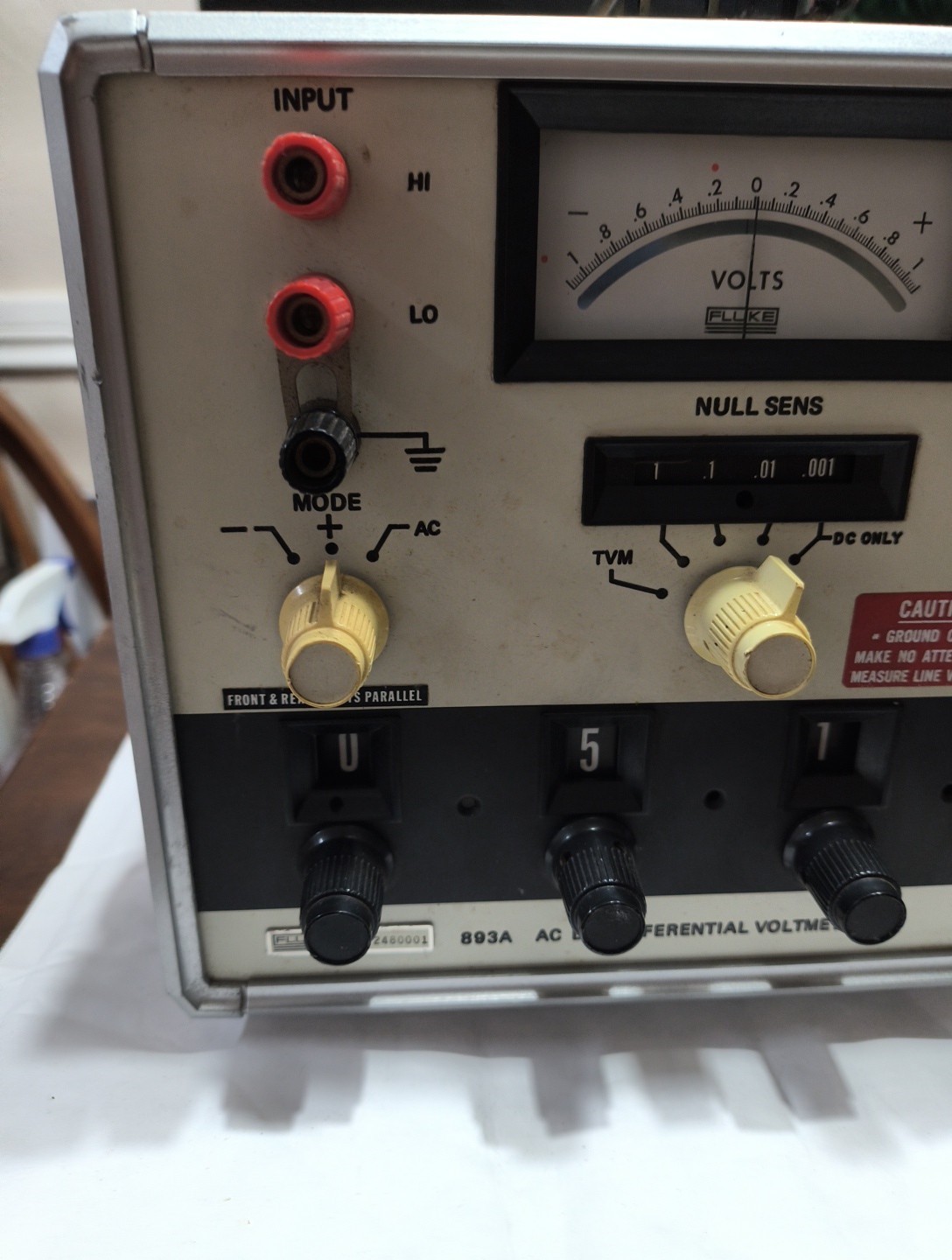 Fluke 893A AC-DC Differential Voltmeter – 1 Each