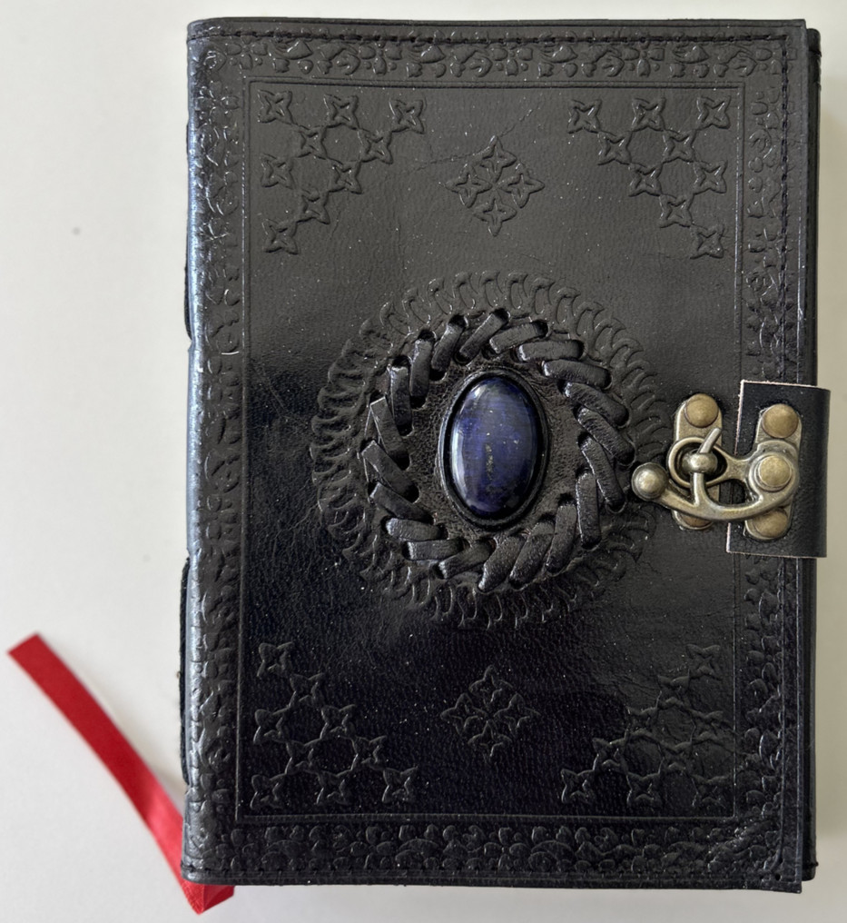 Handmade Genuine Leather Bound Journal Lapis Stone Matt Paper 110 Page 2-Pack