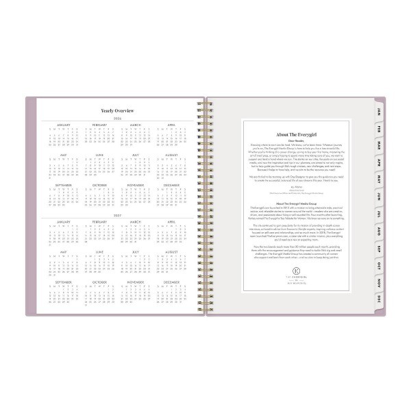 2026 Weekly/Monthly Planner 8.5"x11" Muted Lilac