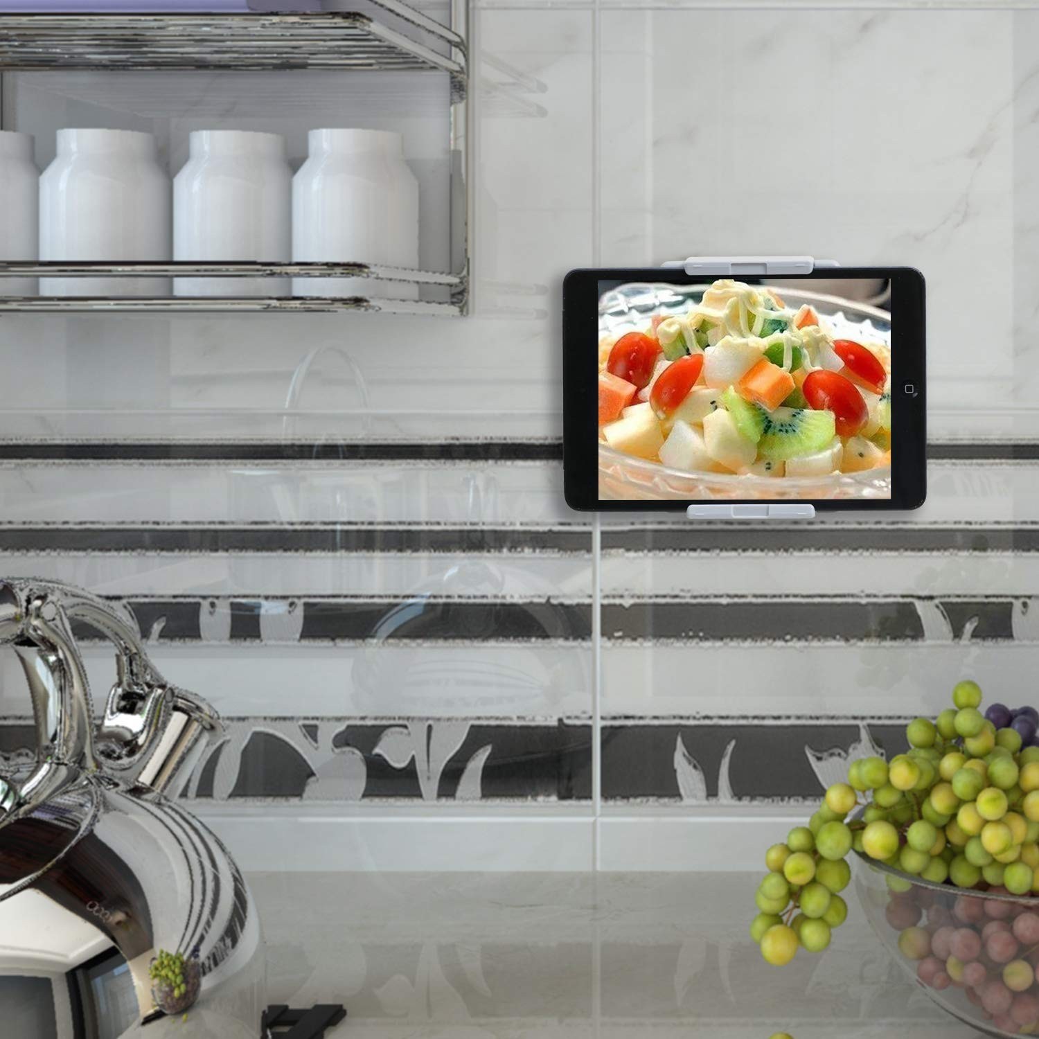 TFY Universal Kitchen Wall Mount for Tablet, eReader and Smartphones, for iPa…