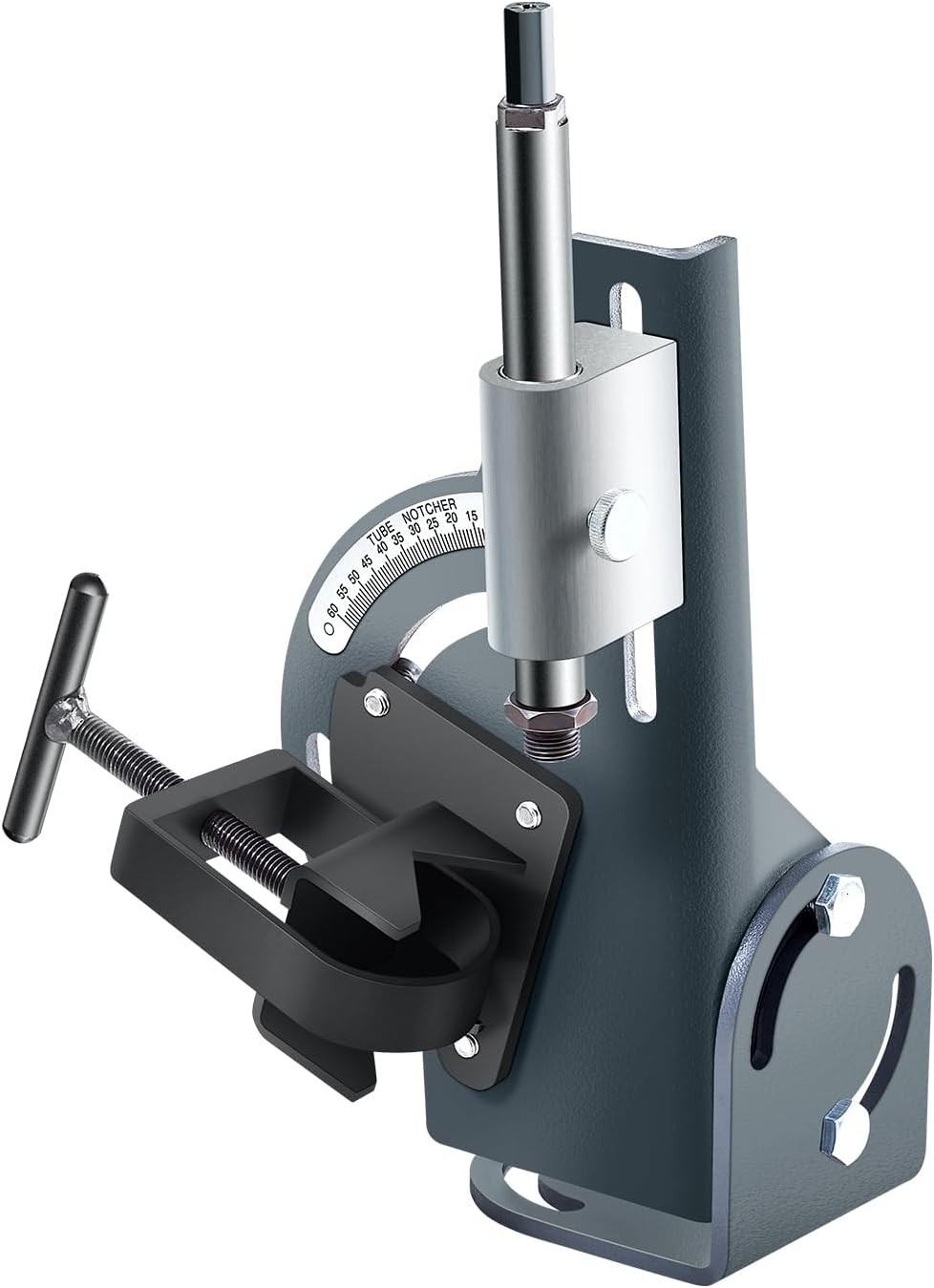 Versatile Adjustable Pipe Notcher for 1/2″ to 2″ Tubing, 0-60° Angles