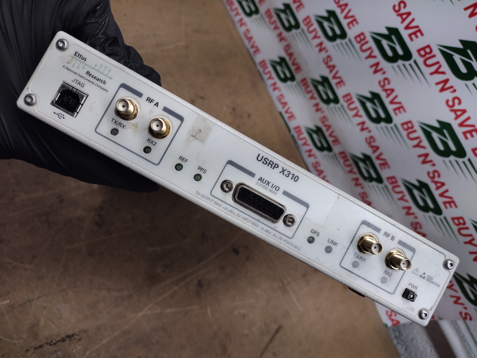 Ettus Research USRP X310 156485G-09L – NoPwrCrd – Powers On – See Pics – USED