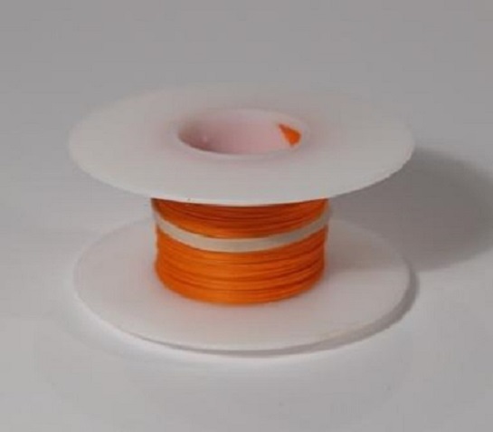 28 AWG Kynar Wire Wrap UL1422 Solid Wiremod type 100 foot spools ORANGE NEW!