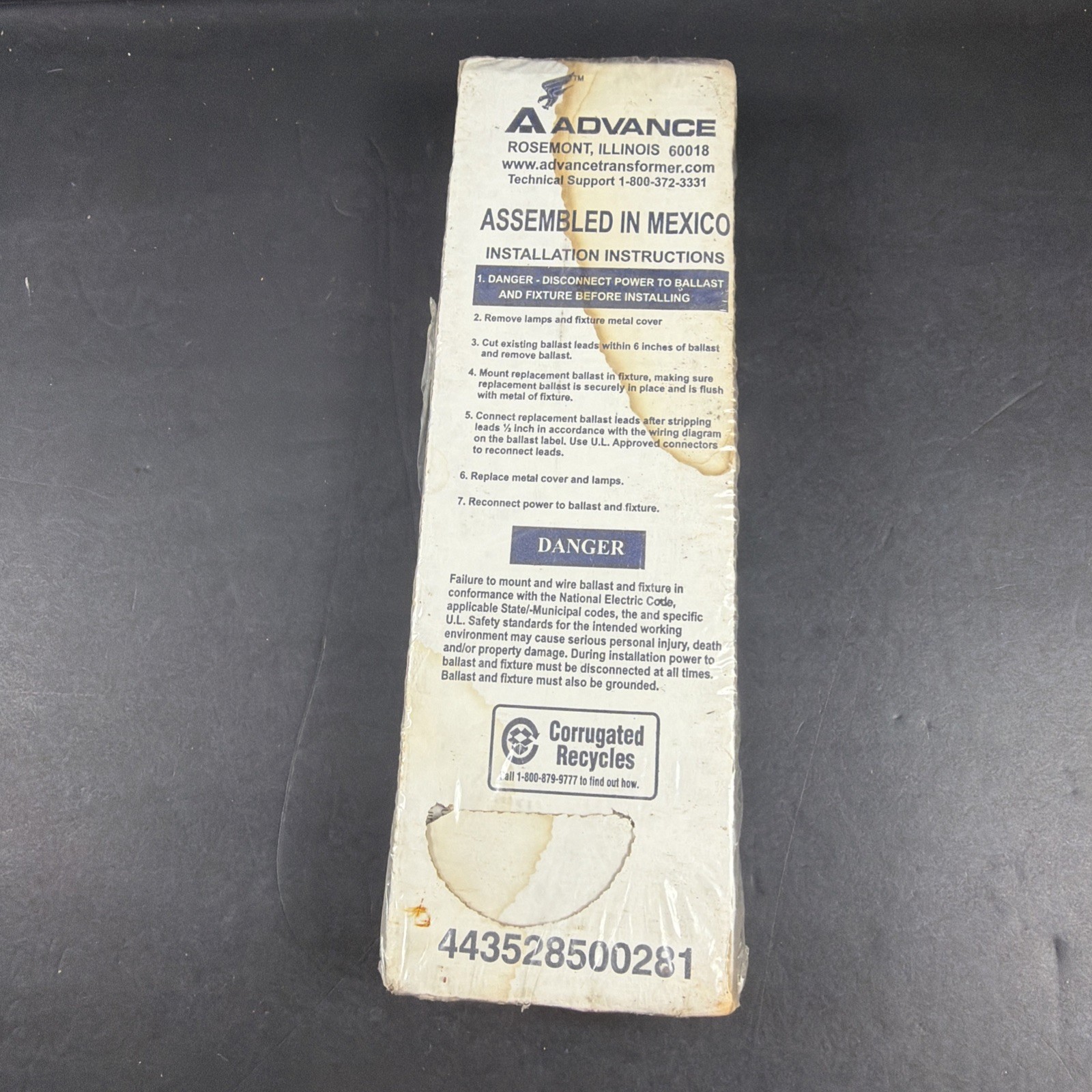 Advance REL-2P59-SC Fluorescent Ballast 59w 120v-ac Sealed New