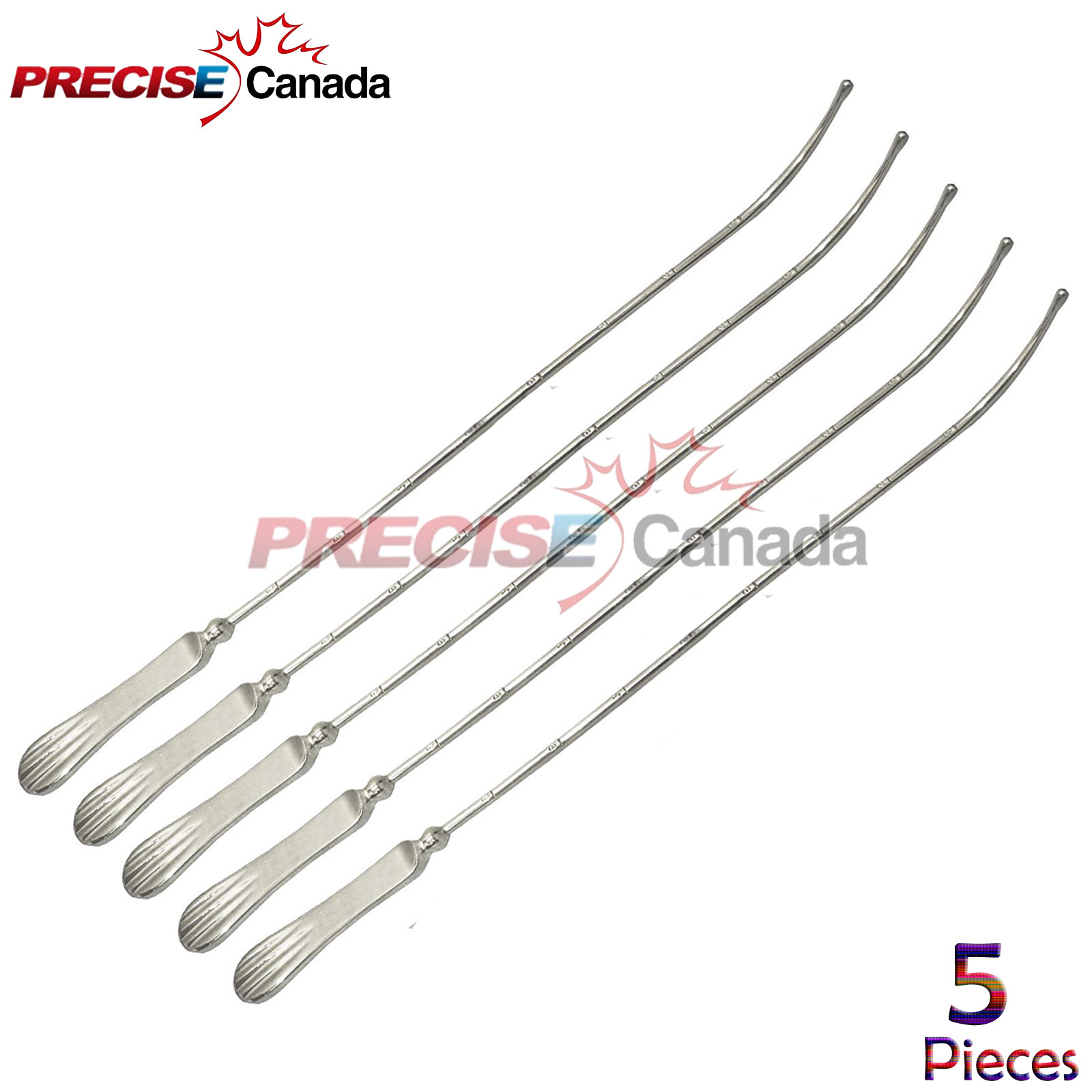 Set Of 5 Sims Uterine Sound Gyn 32 Cm Precise Instruments