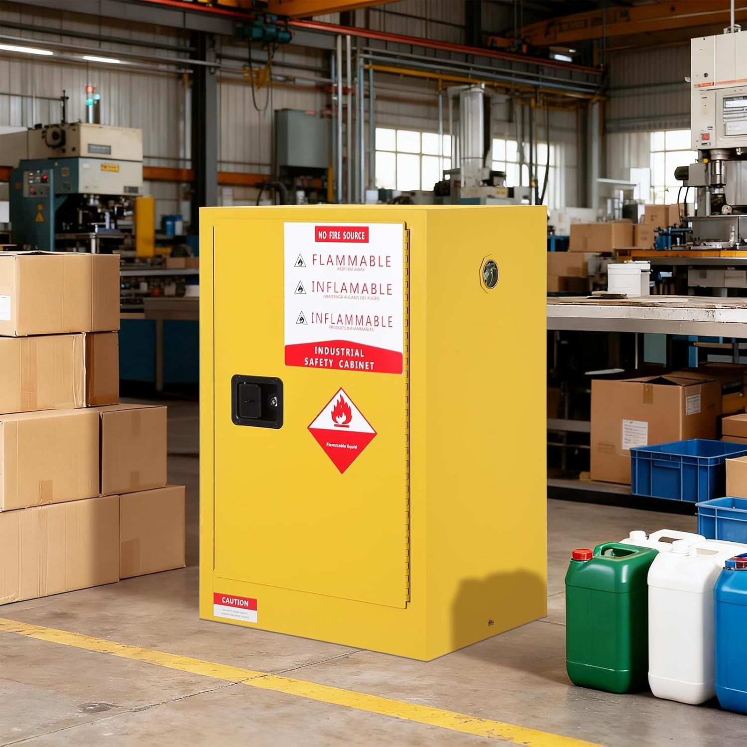 Flammable Safety Cabinet 2/4/30/40/45 Gal Fire Resistant Steel Storage Cabinet