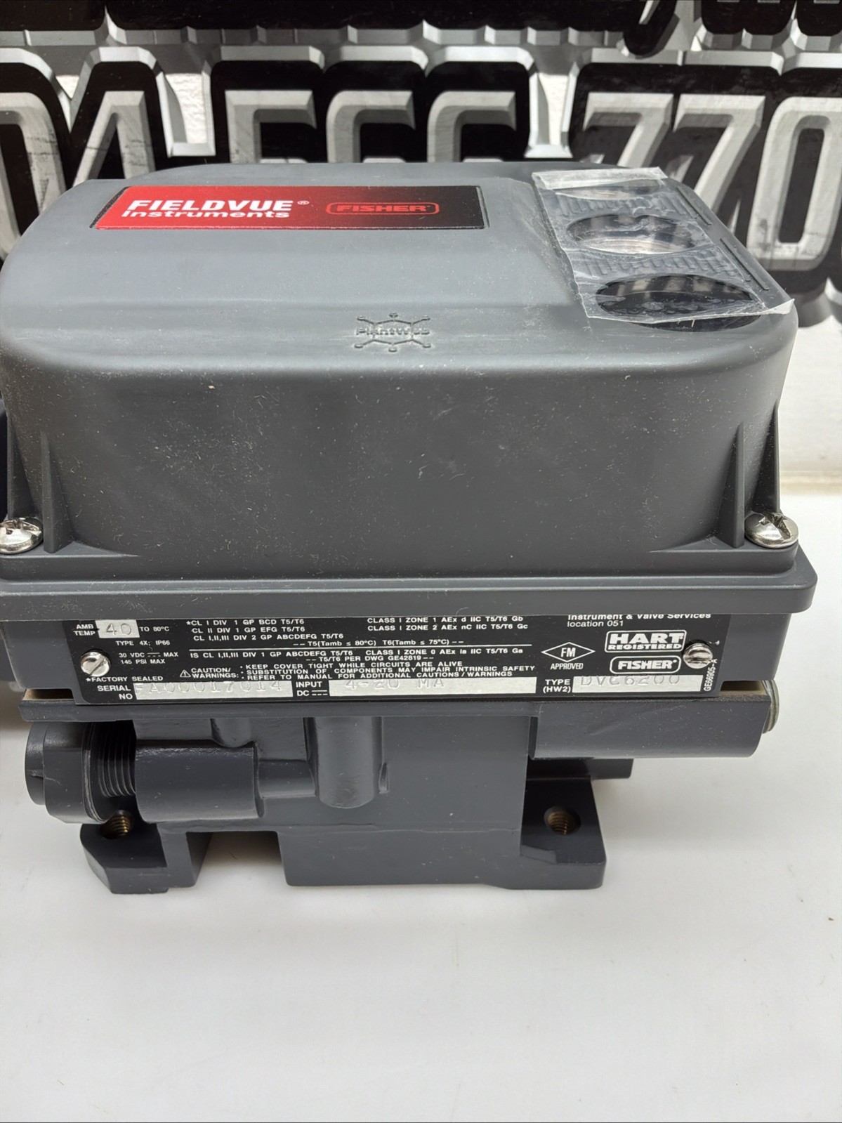 Emerson Fisher FIELDVUE Valve Positioner DVC6200 4-20 MA NIB