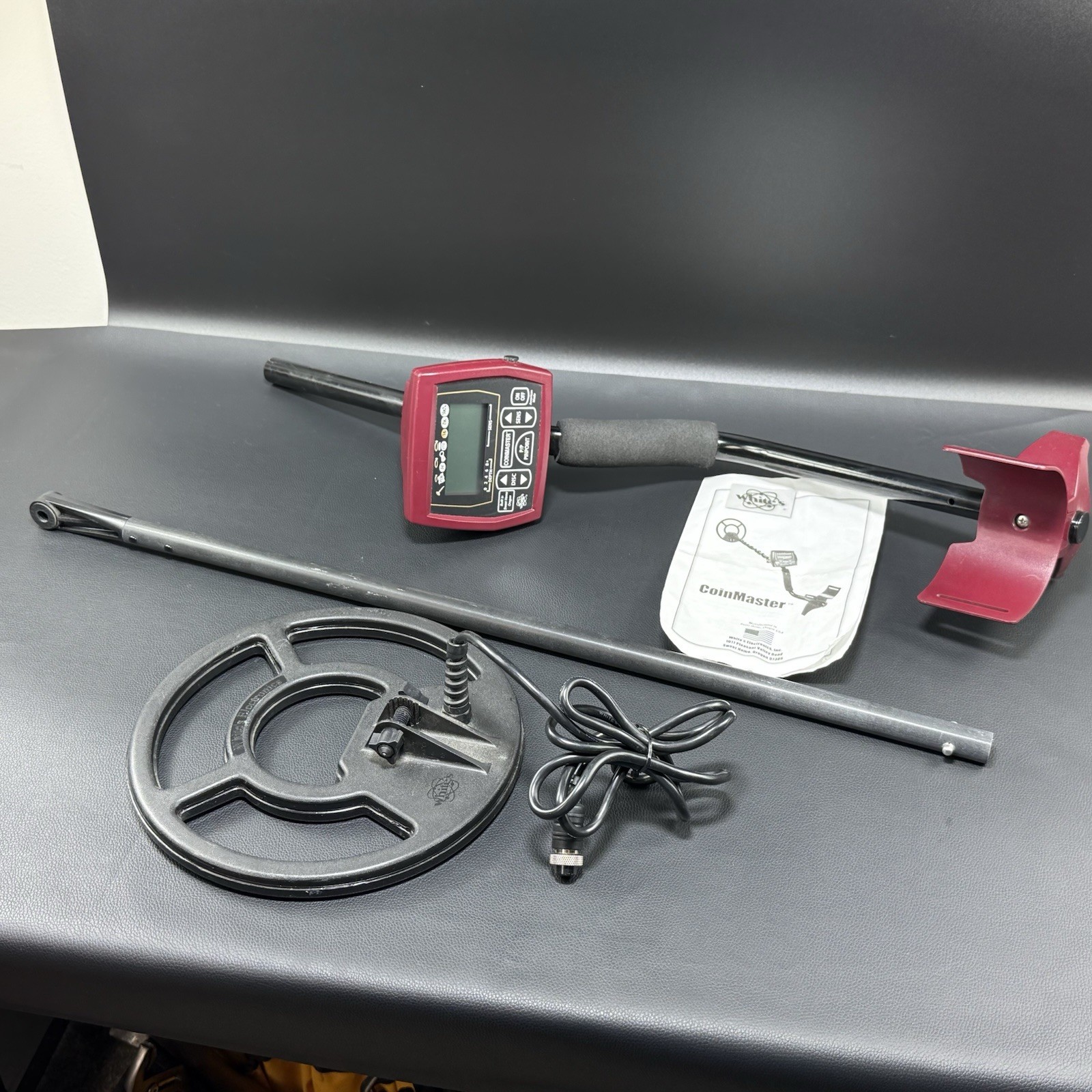 White’s Coinmaster Ground Search Metal Detector Tested Working with Manual