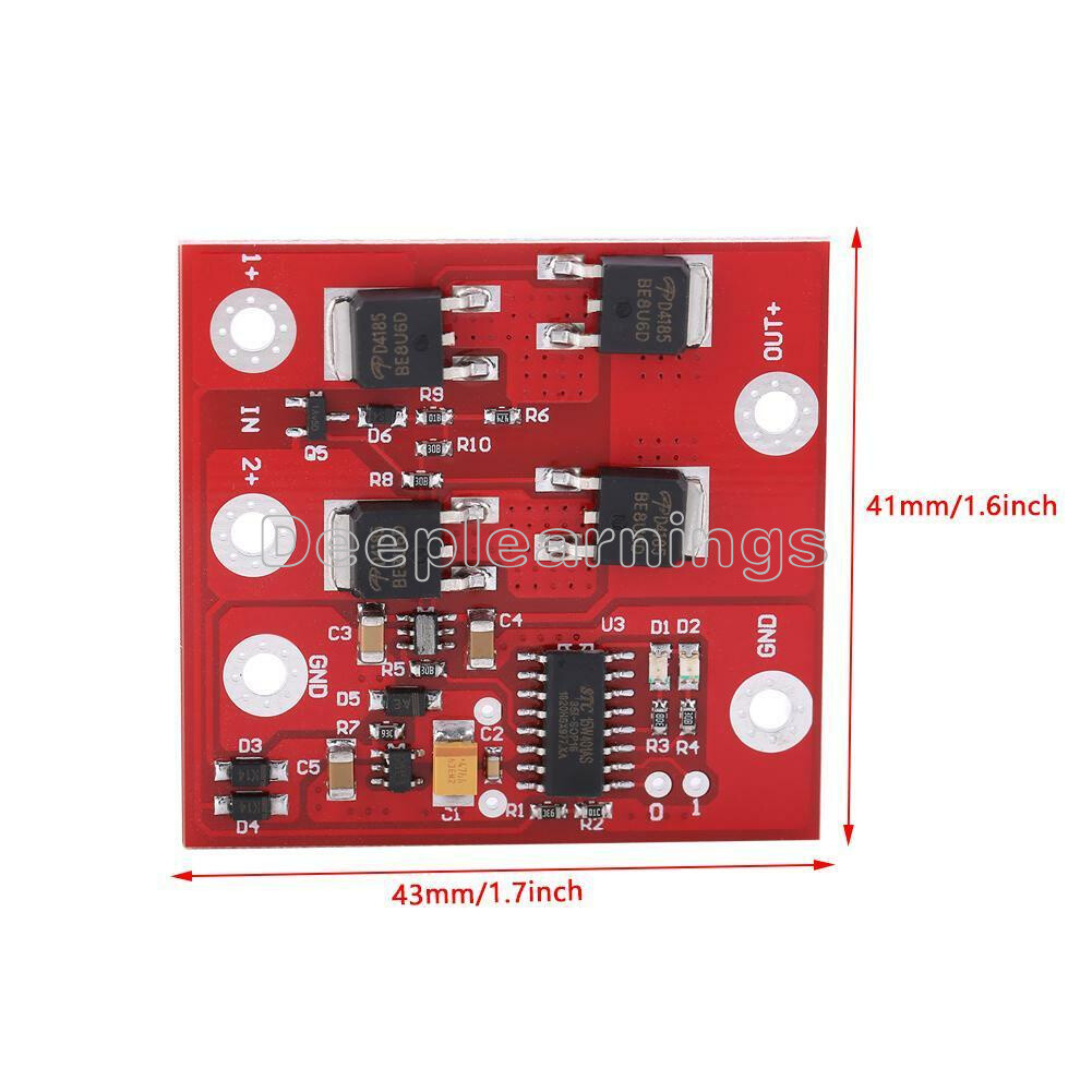 DC 12V 8A Dual-Sources Automatic Transfer UPS Switch Battery Power Supply NEW
