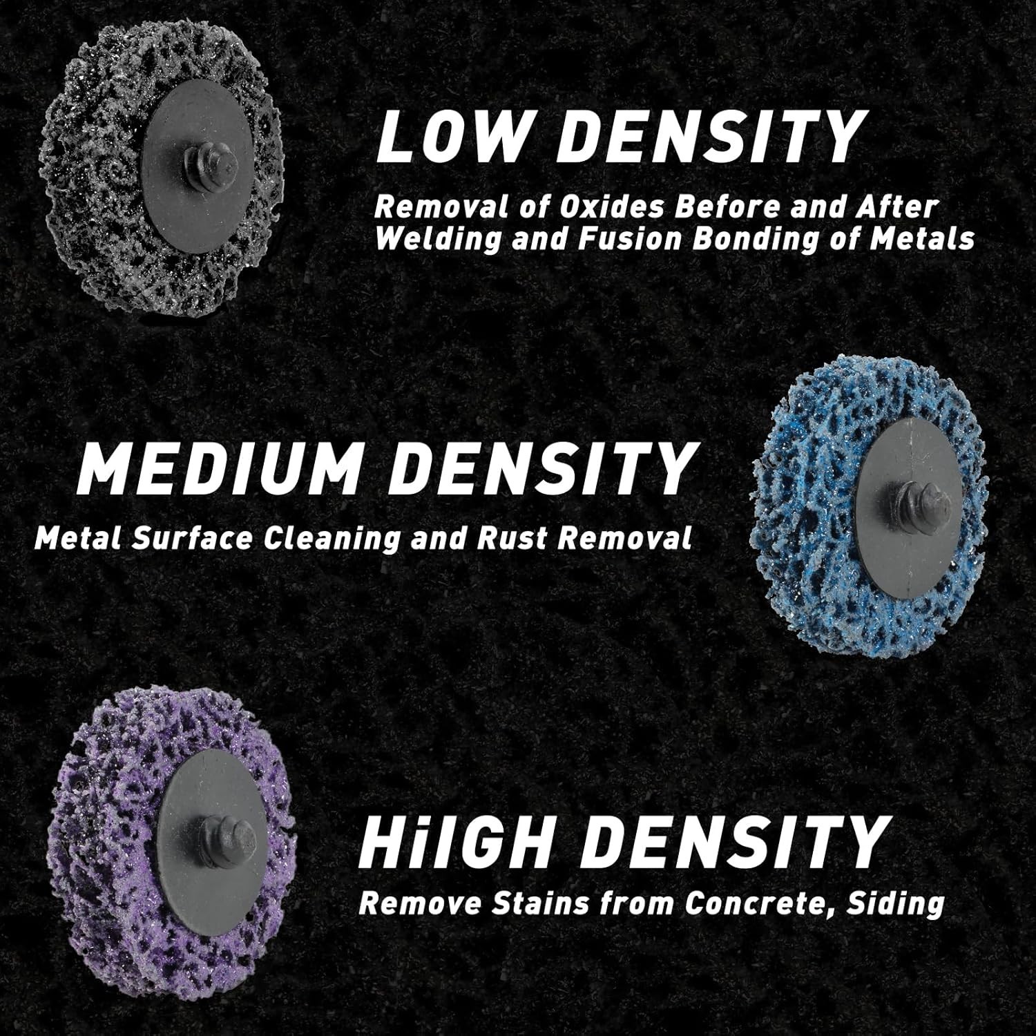 50 Pcs 2″ purple Diamond Sanding Discs Set Quick Change for Rust Paint Removal