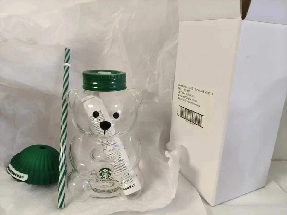 2025 plastic Starbucks Bearista Bear Cold Cup Holiday no log0
