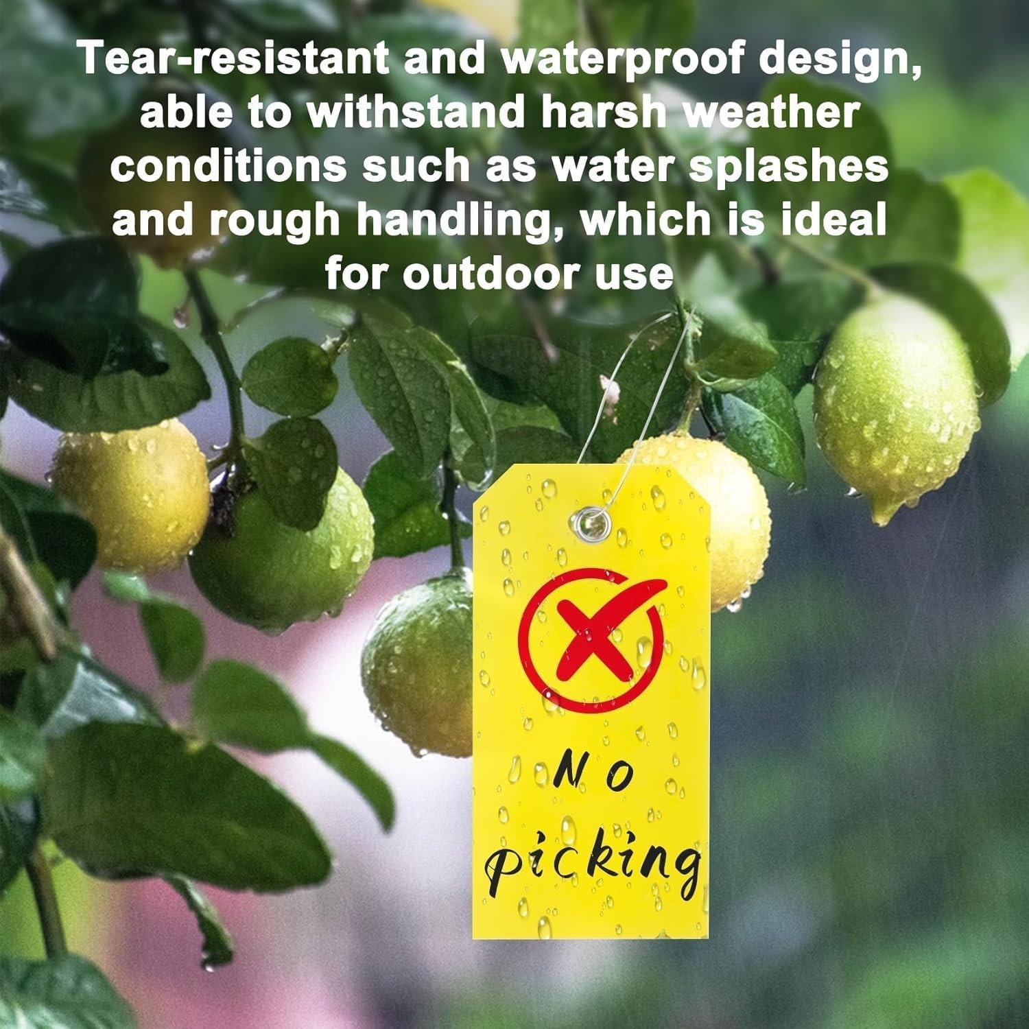 Plastic Shipping Tags With Wires Waterproof Write On Labels Yellow 4.75″ 100 PCS