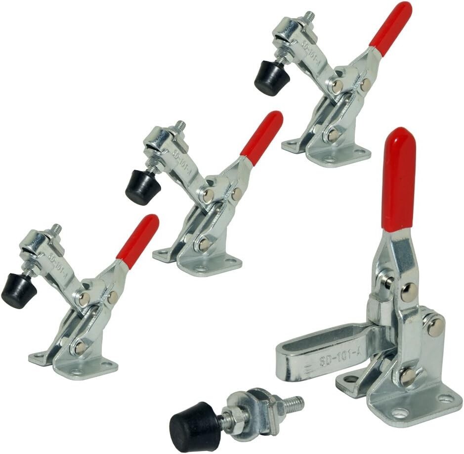 US Stock 4pcs 101A 50Kg 110 Lbs Quick Holding Vertical Type Toggle Clamp, NEW