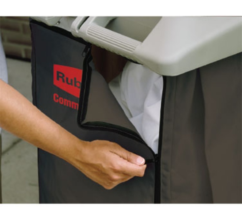 Rubbermaid 9T04 Brown Canvas Janitor Cart Bag Brand New!