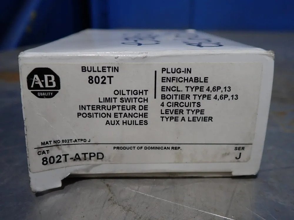 ALLEN BRADLEY 802T-ATPD LIMIT SWITCH 04200480964