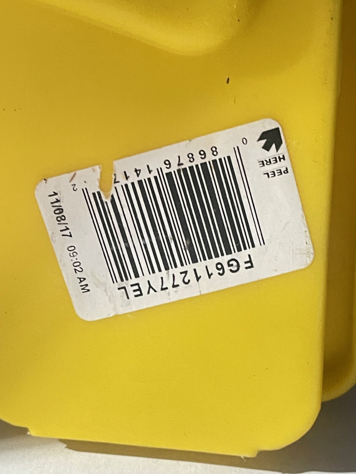 RUBBERMAID CAUTION WET FLOOR YELLOW 2 SIDED FOLDING SIGN (611277YEL)(DR)