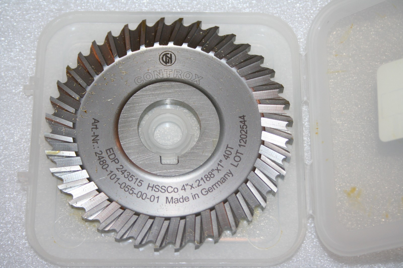 CONTROX Cobalt 4″ x .2188″ 40T Straight Saw Blade 1″ Arbor EDP# 243515 * NEW *