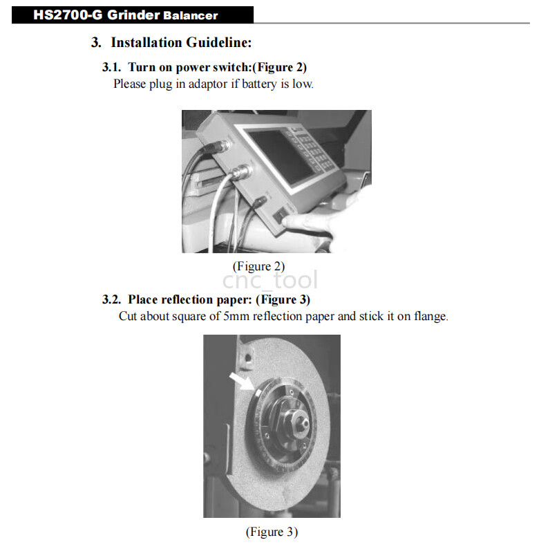 HS2700-G Grinding Wheel Dynamic Balancer for Grinder Spindle Vibration Reduction