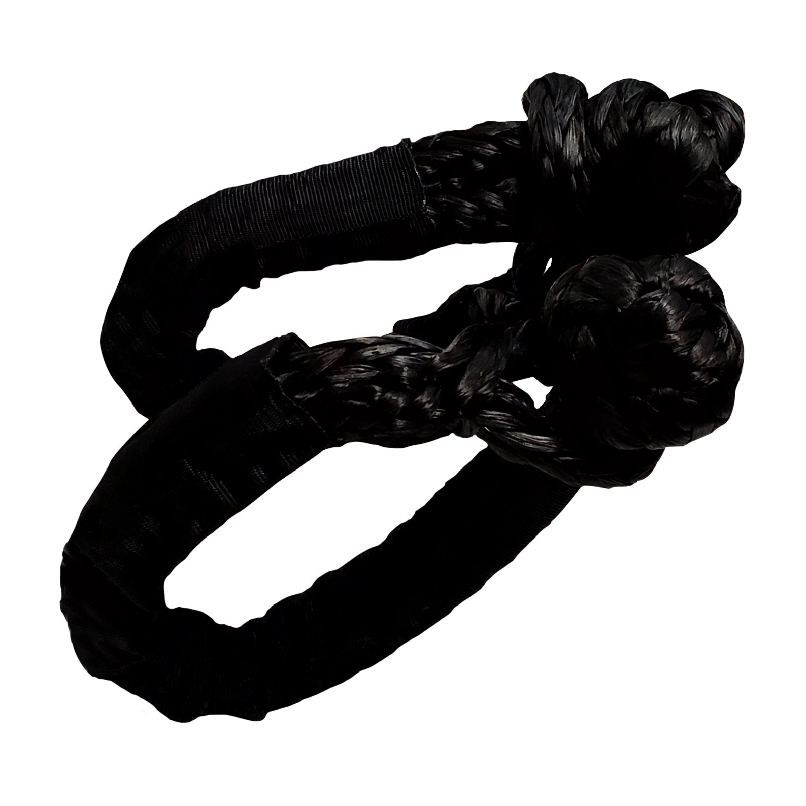 2 PC 1/2» x 22» Synthetic Soft Shackle Tow Rope Recovery Strap 37,400LBS