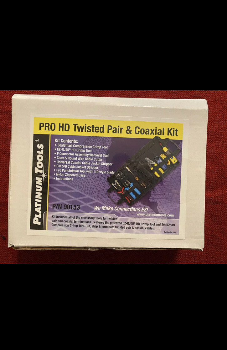Platinum Tools 90153 PRO HD Twisted Pair & Coaxial Kit