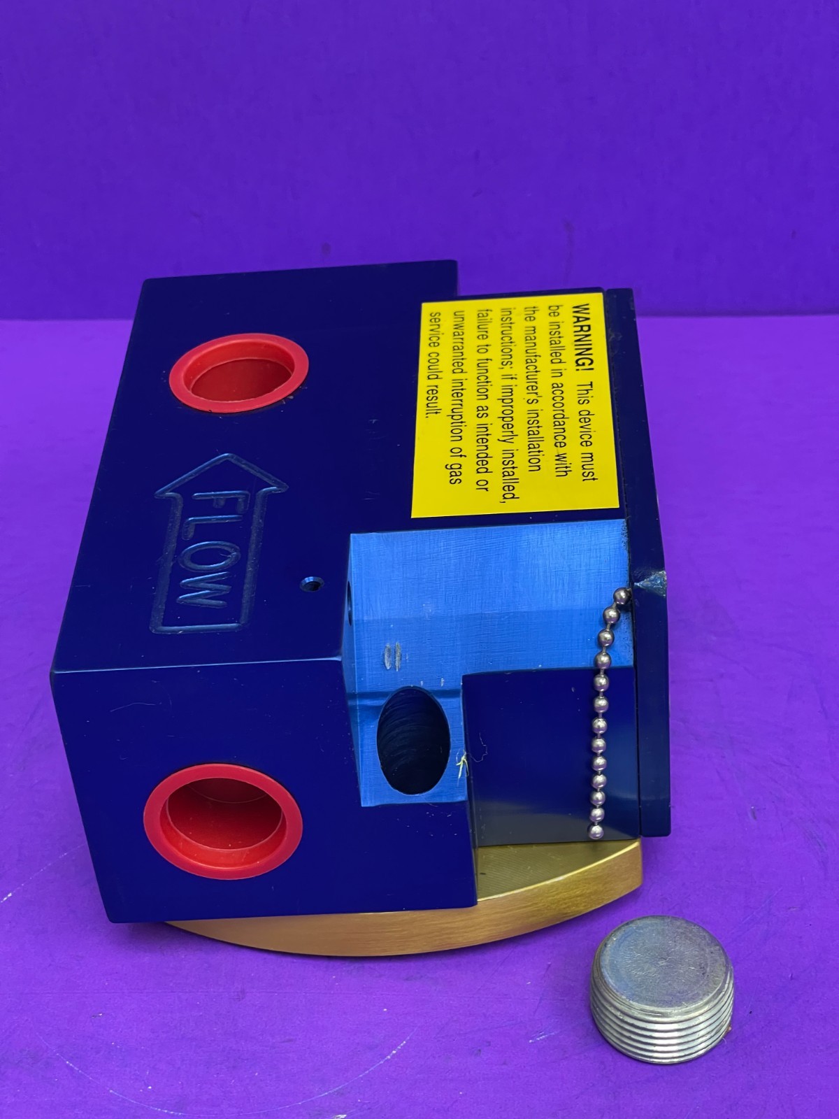 Seismic Safety Products Inc Earthquake Sensitive Gas Shut Off Valve Model G075BA