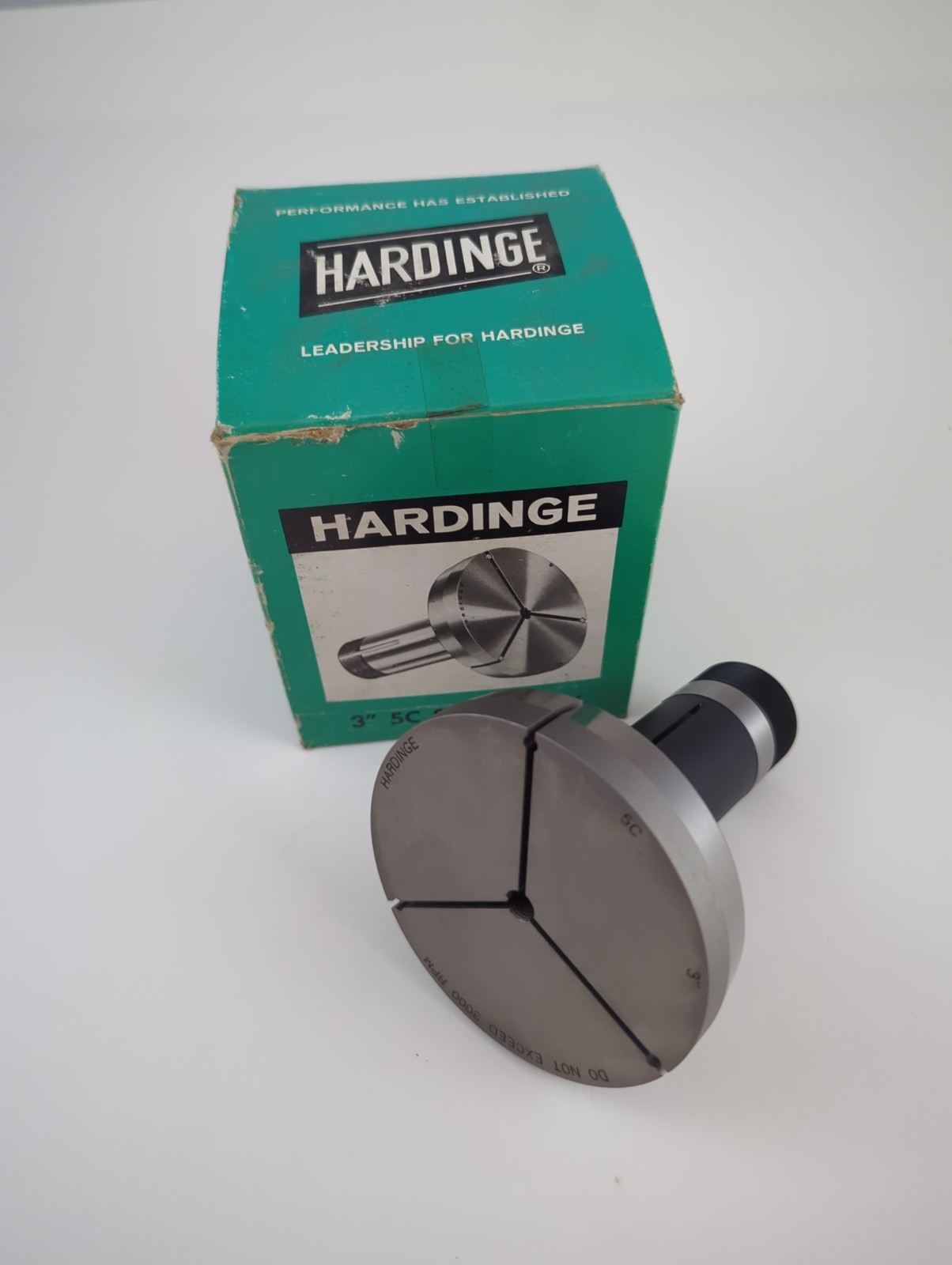 Hardinge 3” 5C Step Chuck Lathe Emergency Collet Fixture In Original Box