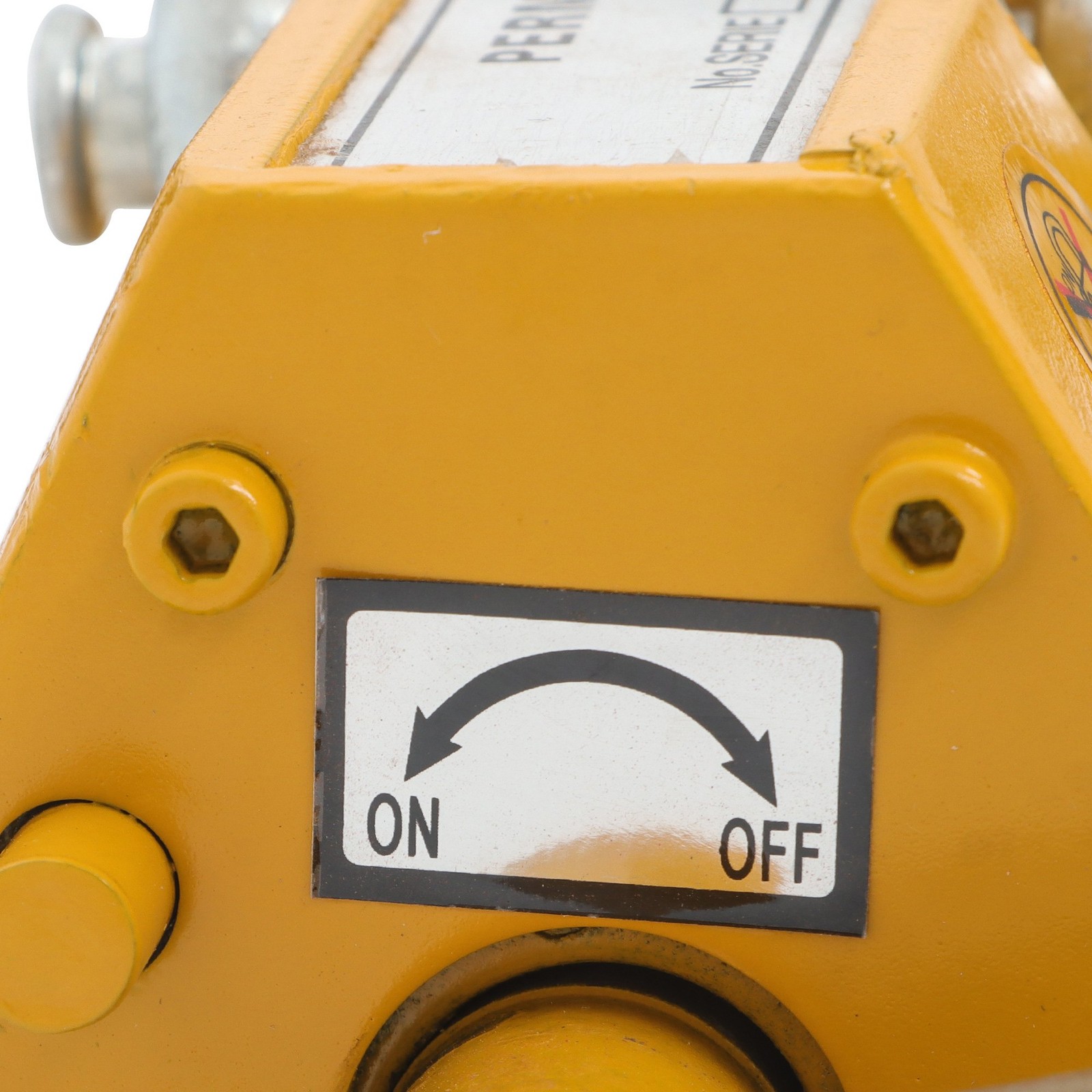 440lbs/200kg Permanent Magnetic Lifter 2.5 Safety Factor Lifting Magnet Yellow