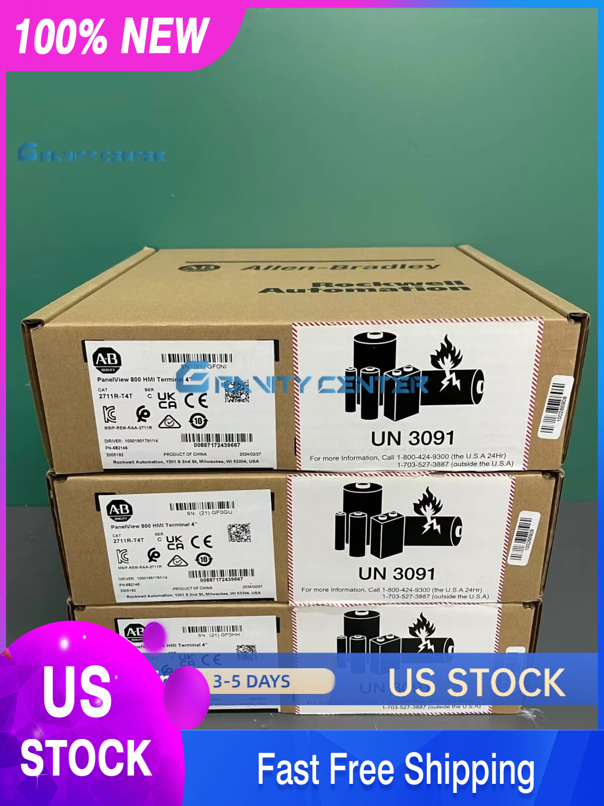 Allen-Bradley 2711R-T4T PanelView 800 HMI Terminal 4" Factory Sealed 2711RT
