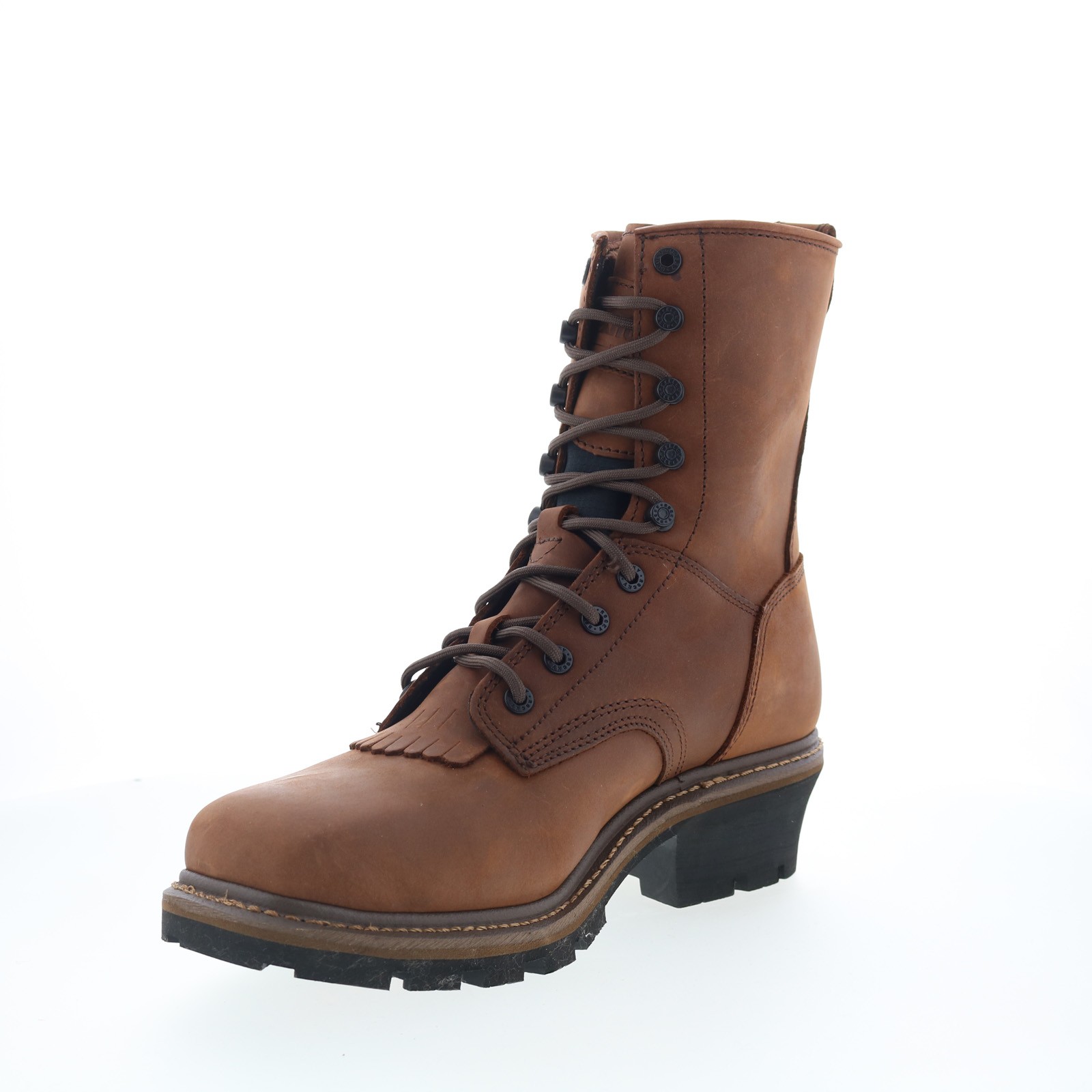 Rocky Square Toe Logger Composite Toe WP 9″ Work Boot Mens Brown Work Boots