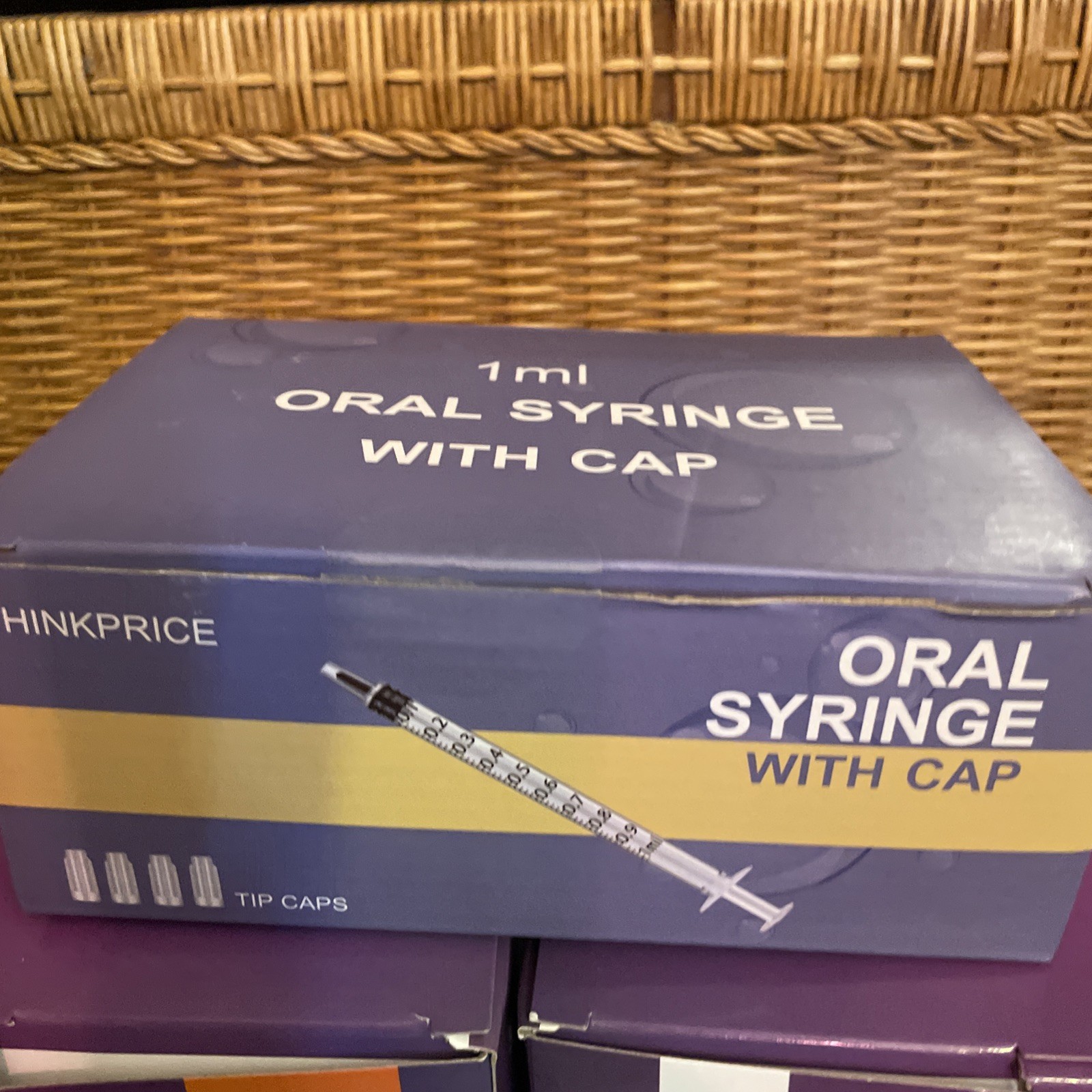 Lot 2- Brandzig 3ml Oral Syringe 100 Pack Luer Slip Tip & Thinkprice 1ml