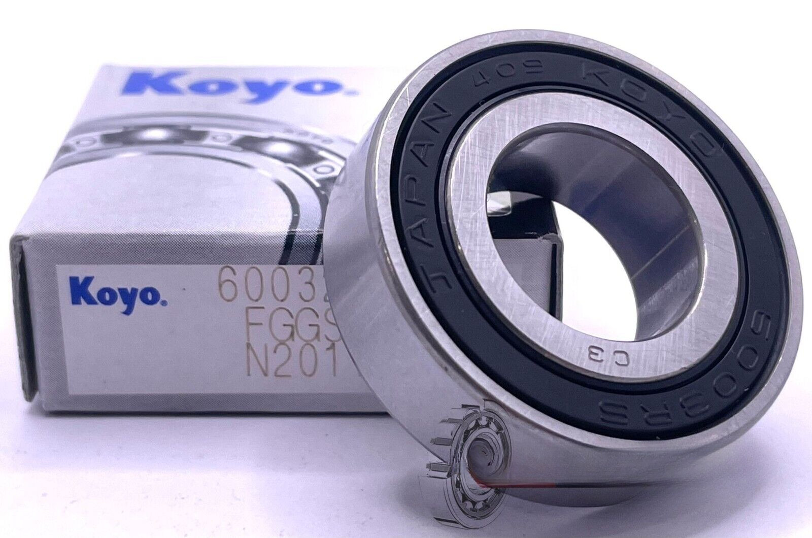 NEW KOYO 6003 2RS C3 BALL BEARING, RUBBER SEALED 17x35x10 mm JAPAN