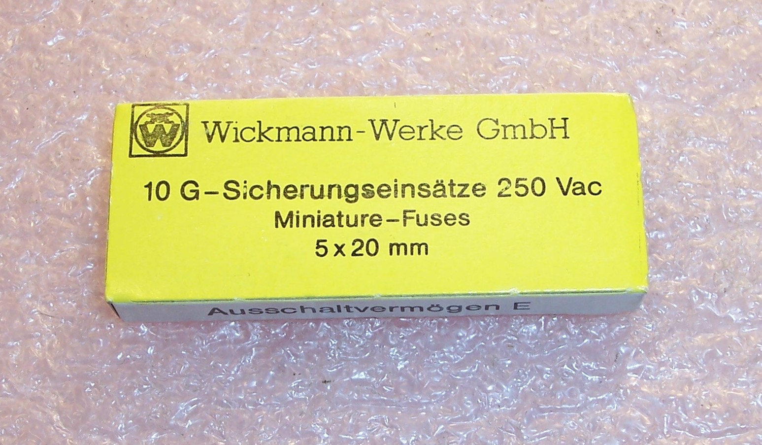 QTY (50) 19201-6.3A WICKMANN 6.3A 250Vac 5x20mm MINIATURE FUSES