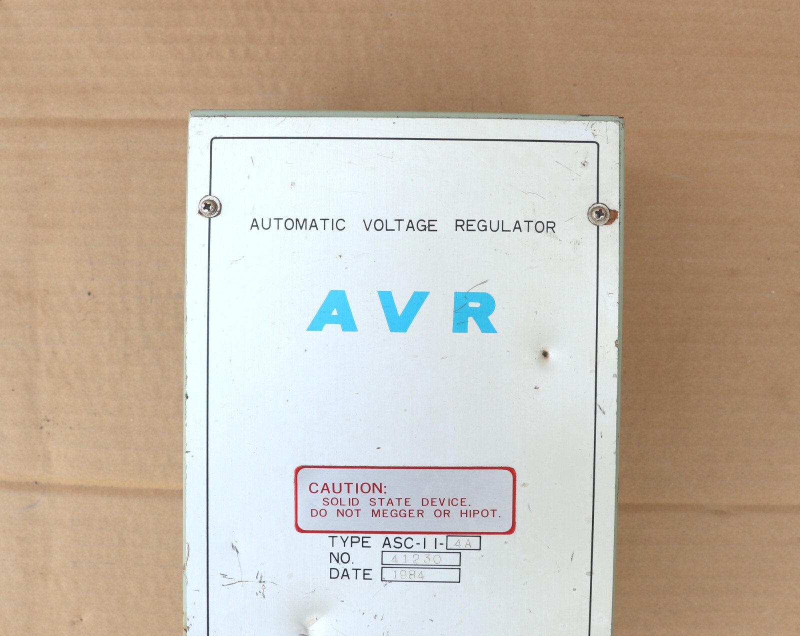 TAIYO ASC1 AUTOMATIC VOLTAGE REGULATOR AVR ASC114A