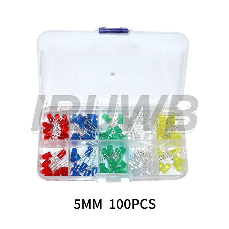 F3 F5 LED Diode Various Kits White Green Red Blue Yellow 3MM 5MM Light Emitting