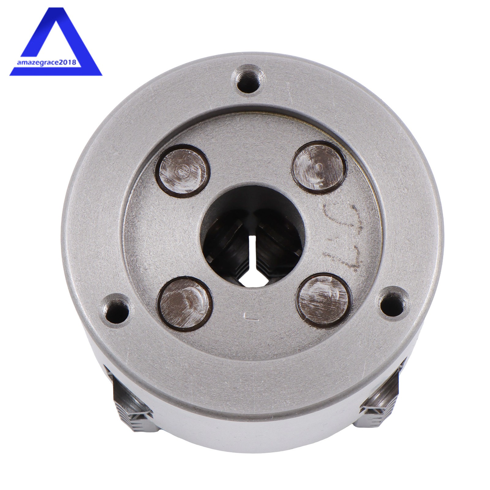 HT300 Material K72-80 3″ 4-Jaw Independent Lathe Chuck with T-key Fixing Screws