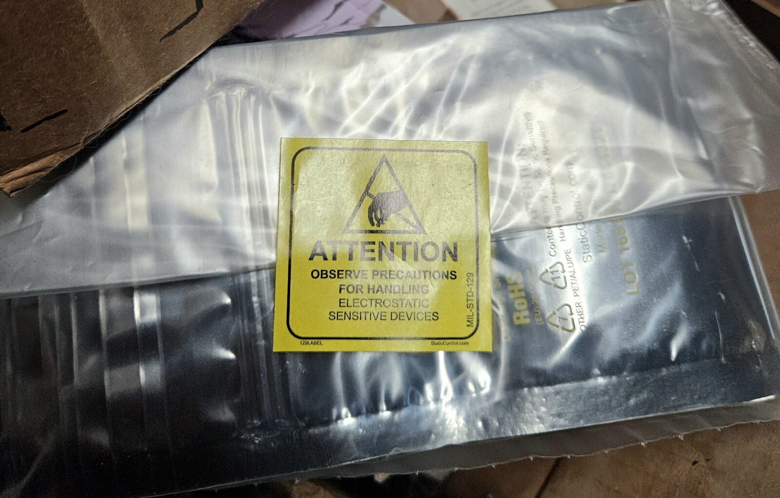 SCS 1000 Static Shielding Bags 3″ X 5″ Zip Top 76mm X127mm ~ Lead Free 100 COUNT
